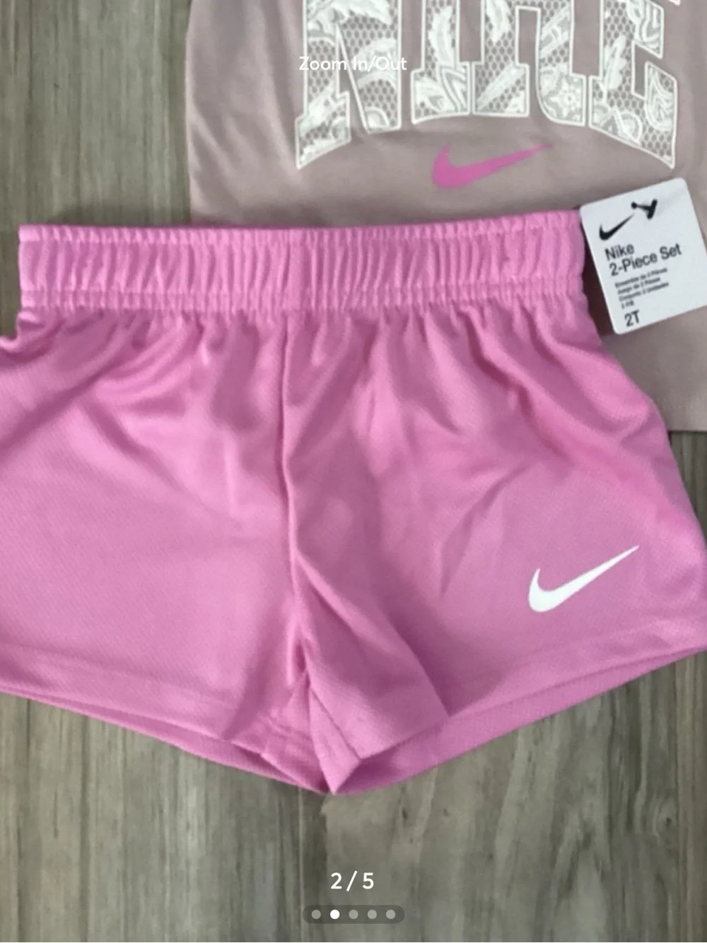 Nike Girls Tee & Shorts Set size 2T(NWT) ~PRICE IS FIRM, NO OFFERS~ - Picture 2 of 5